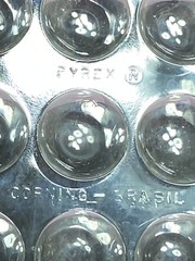 Pyrex Science 9 Well Depression Glass Spot Plates 722085 Vintage Brazil Corning