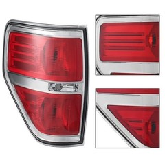 Tail Light Assembly Red Chrome for Ford F150 2009-2014 BL3Z13404AA
