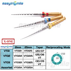 6PCs Dental Endo Rotary Files Endodontic Niti Files X-Pro Gold Taper 21/25/31MM