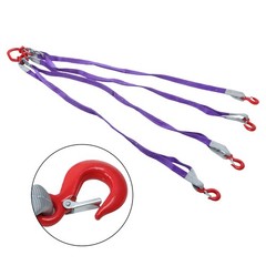 6600LBS Capacity 5FT Lifting Slings with G80 4 Legs Grab Hook and Adjuster