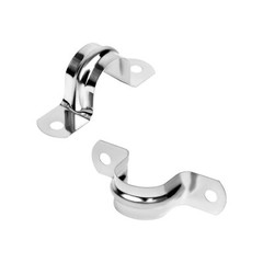 30 Pack 1 Inch Heavy Duty Stainless Steel Pipe Strap Conduit Clamps with 2 Hole