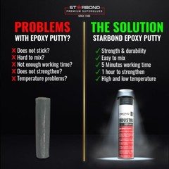 Starbond Epoxy Putty | High-Temperature Resistance (White), 2 oz.