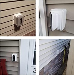 Weatherproof 1-Gang Electrical Box for 1/2 Inch Lap Siding – Paintable White
