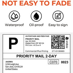 500-10000 Shipping Labels Fanfold 4×6 Direct Thermal for Zebra Rollo Printer UPS