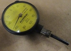 FEDERAL DIAL INDICATOR GAUGE GAGE P81-R1 .02mm Flat Back