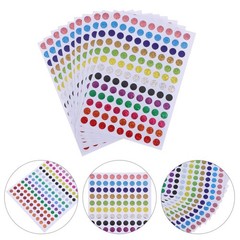 Self Adhesive Laser Color Coding Labels Assorted Shades for Home and Office Use
