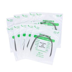 100×Dental Orthodontic Super Elastic Niti Round Arch Wire Square Form 014 Upper