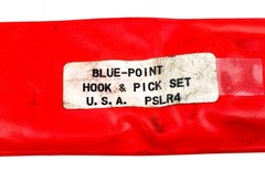 BLUE POINT TOOLS USA Long Hook & Pick Set 4 Piece PSLR4 Black Rubber Handles