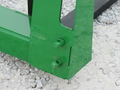 48″ 4,000 Pound Pallet Fork Attachment Fits John Deere Tractor Loader Hook Pin