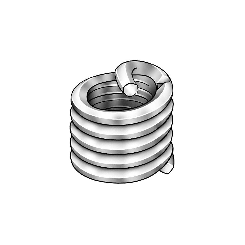 GRAINGER APPROVED 3532-7/16X1.5D Helical Insert,SS,7/16-14,0.656 In,PK10 5UUA7