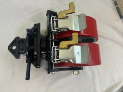 2 Pack 8″ ISO Shipping Container Double Caster Wheels with Brakes 5500 lbs WLL