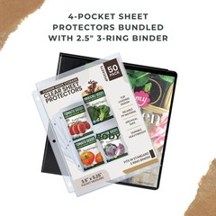 Heavy-Duty Storage Kit for Organizing Packets, with 200 Pockets, 3.5 x 5.25”…