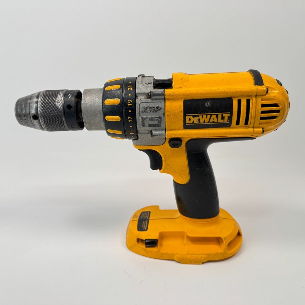 DEWALT DC925 XRP 1/2” Cordless Hammerdrill – Black/Yellow Tool Only WORKS