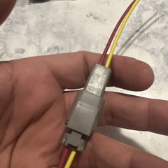 18 AWG Gray Deutsch DTM 2 Pin Automotive Wire Waterproof Connector Yellow Red