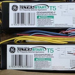 NEW, 10-Pack, GE GE454MVPS90-F 67566 Ultra Start T5 120/277V 4 Lamp Ballast