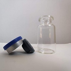 100pcs 10ml Clear Glass Headspace Vials with Flip Caps and Stoppers