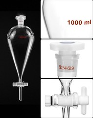 1000ml Heavy Wall Conical Separating Funnel with 24/29 Fitting and PTFE Stopcock