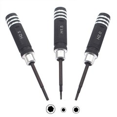 7PCS Hex Screw Driver Set – H1.5, 2.0, 2.5mm Hex, 4.0, 5.5mm Spanner, 0#, 1# …