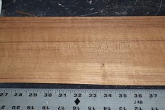 Teak Raw Wood Veneer Sheet 6 x 49 inches 1/42nd 35137-48