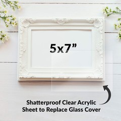 Acrylic Sheet Clear Cast Plexiglass 5 X 7 0.08 Thick 2mm Pack Of 5 Transpar
