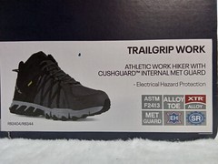 Reebok Trailgrip Work Shoes Alloy Toe RB3404 Gray NIB & Ships FREE
