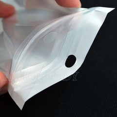 1000 Zip Zipper Lock Bags Clear Plastic White Back 5.5″ x 8″ Seal Reclosable