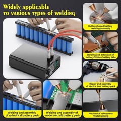 AWithZ 10000mAh Battery Spot Welder 100 Gears Knob Adjustable for 18650 DIY