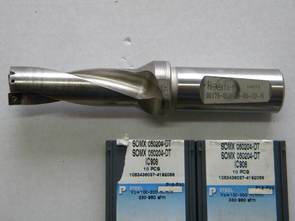 Iscar Wendeplattenbohrer DR175-053-20-05 17,5 mm plus Bohrplatten SOMX 050 204