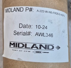 Midland OPW A-222 Vacuum Relief Valve 5 PSI 316 Stainless Steel Flanged Railcar