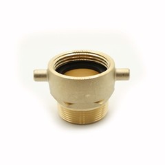 1-1/2 Inch Female NPSH x 1-1/2 Inch Male NPT Brass Swivel Fire Hose / Hydrant