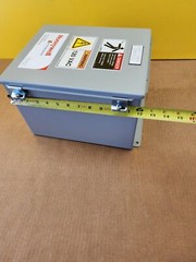 nVent Hoffman A12108CH Enclosure, Hinged Cover, Screw Clamp, 12″x10″x8″