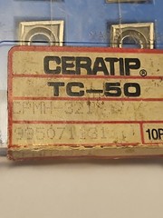 CERATIP (7) CPMH-321 GRADE: TC-50 CERMET INSERTS LOT1304