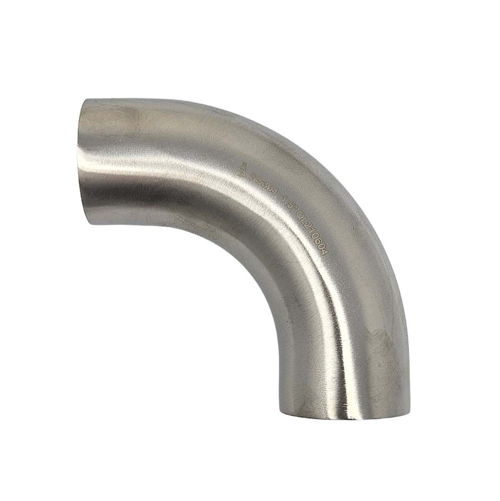 1 1/2 Inch Butt Weld Long Radius 90, 304 Stainless Steel