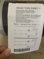 Dayton Split Phase Motor 1/3HP RPM:1725 Volts115V FR-48Z 6XH45BE