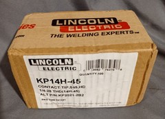 Box Of 100 Lincoln Eletronic KP14H-45 Contact Tips ,045