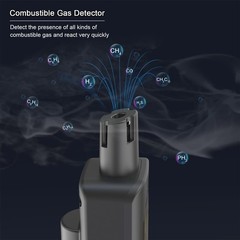 Portable Gas Leak Detector, SUETTLA X4A 2-in-1 Handheld Natural Gas Sniffer