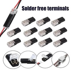 GMOX 50 pcs Wire Connectors, Double Wire Plug in Connector with Locking Buckle