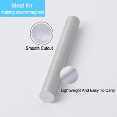 Soft Iron Rod, High Pure Iron Rod, Ideal Core for Making Electromagnets, 0.5 …