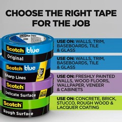 ScotchBlue Original Multi Surface Painters Tape 1 Inch Wide (0.94 in x 60 Yds) 1