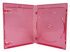 10 PREMIUM STANDARD Clear Red Blu-Ray Single Cases 12MM **1-3 DAYS