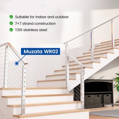 1200 ft 1/8″ Stainless Steel Cable Railing System Hardware T316 Stainless Ste…