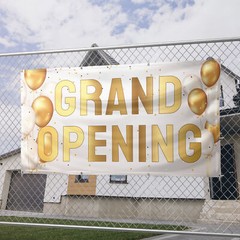 Grand Opening Banner 13 oz Heavy Duty Vinyl Grand Opening Sign – Inaugurations