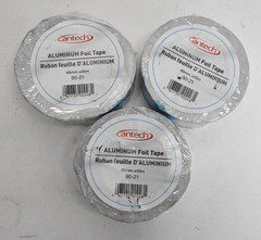 Cantech Aluminum Foil Tape Silver 2″ x 45m 90-21 Lot Of 3 Joint & Seal Duct Work