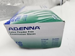 (QTY 100) Adenna Gold 6 mil Powder-Free Latex Glove White GLD260 X-Small