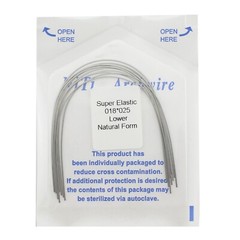 100PCS Dental Orthodontic Niti Arch Wire Natural Round Rectangular 19×25 16×22