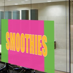 Decal Stickers Smoothies Food Fair Promotion Business Vinyl Store Sign Label