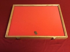 Oak Wood Display Case 18 x 24 x 2 for Arrowheads Knifes Collectibles & More