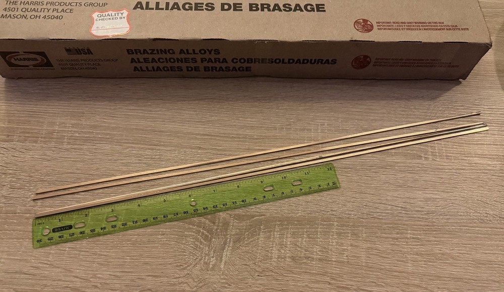 Harris Stay-Silv 15 Brazing Rod Copper Alloy 18 in AWS A5.8 BCuP-5 J5246J