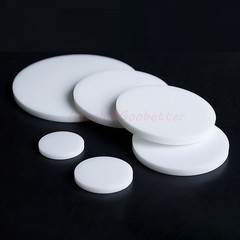 PTFE Discs Solid Round Sheet Pad Sealed Cushioning Dia 5-150mm Thickness 0.5-8mm
