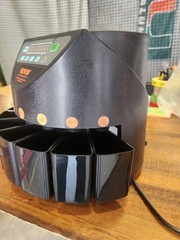 Coin Counter & Sorter Machine With Coin Tray LCD readout Electric Compact